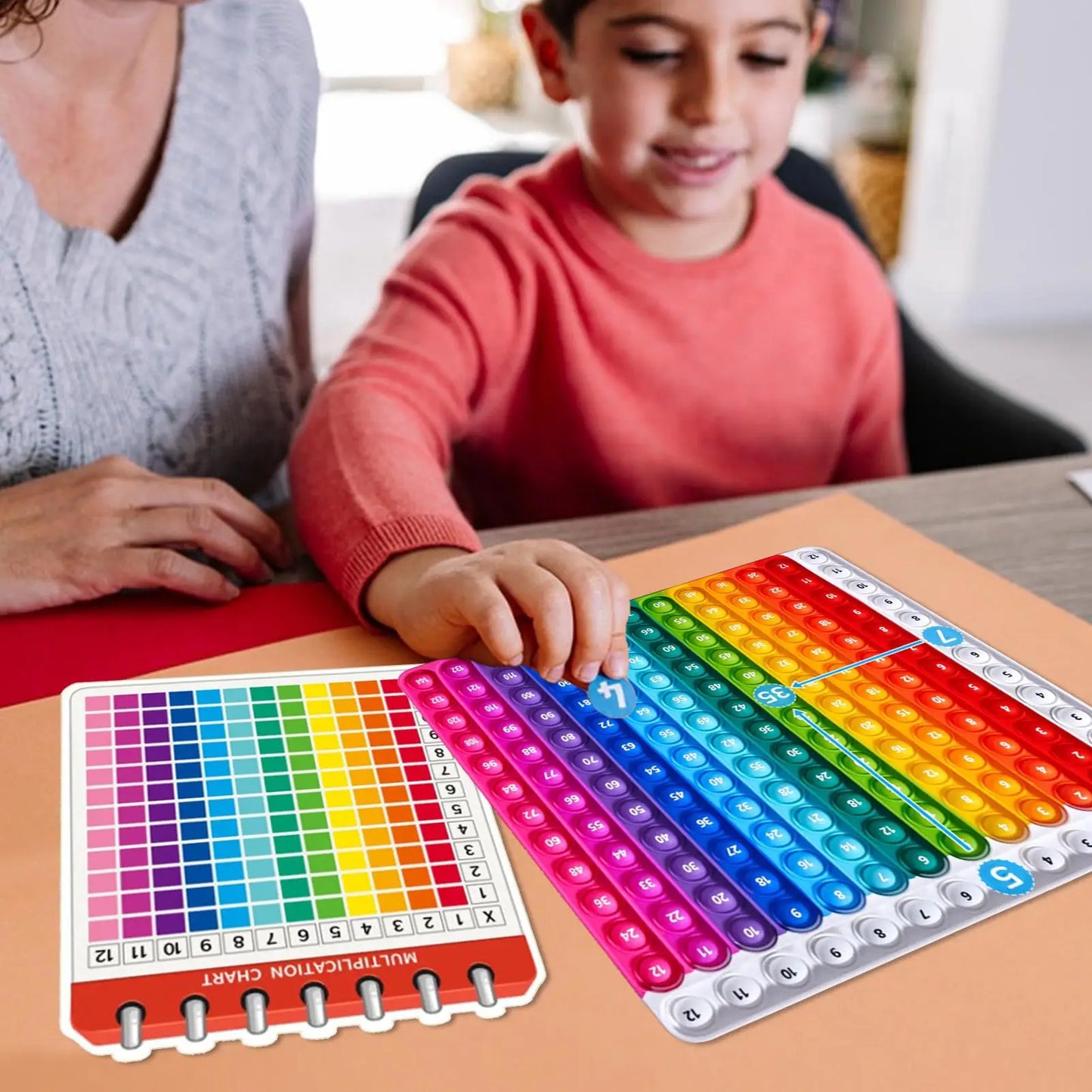 Table Math Games Toy Multiplication Math Games Flashcard Set Erasable Writing Board Educational Toys Reusable Practice Cards