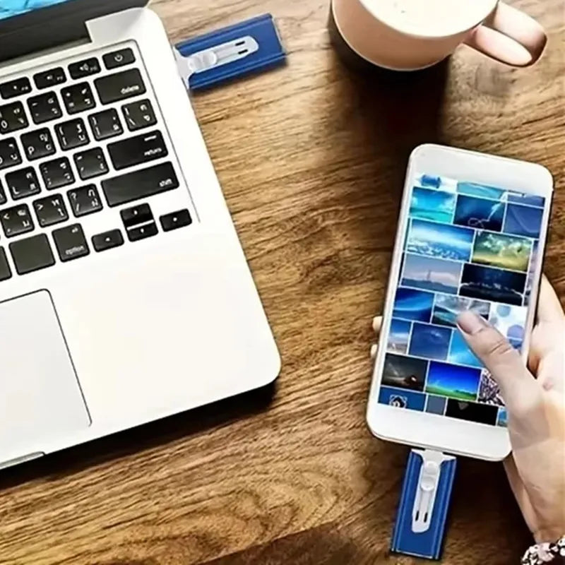 Usb Flash Drive 512GB 256GB 2TB 1TB pendrive For iPhone/ipad/IOS/Otg 2in1 Pen Drive For iOS External Storage Devices High speed