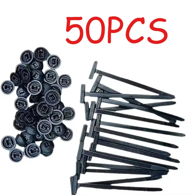 Plastic Straps Universal Nylon Buckle Cable Tie Buckle Fixed Through The Core Nail Mudguard Fender Inner Lining Trunk Industrial